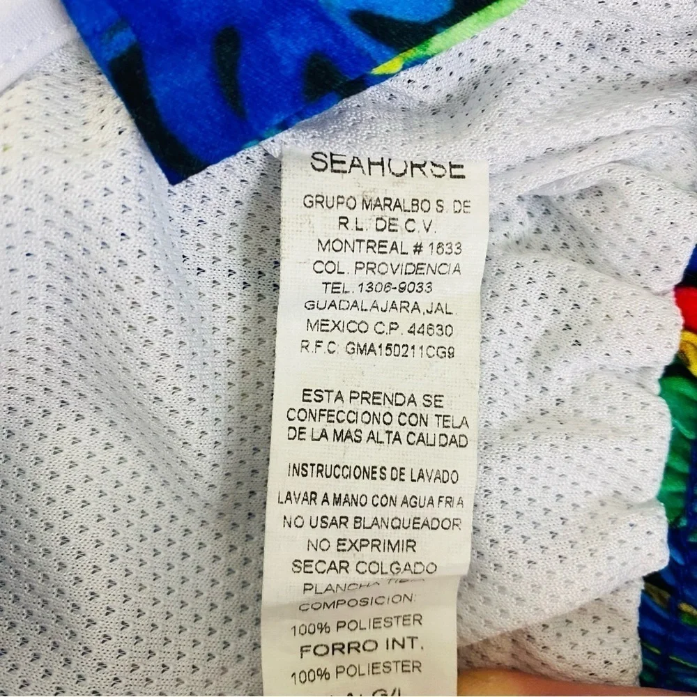 Seahorse Ambar Bird Short French Cut Swim Trunks Size L